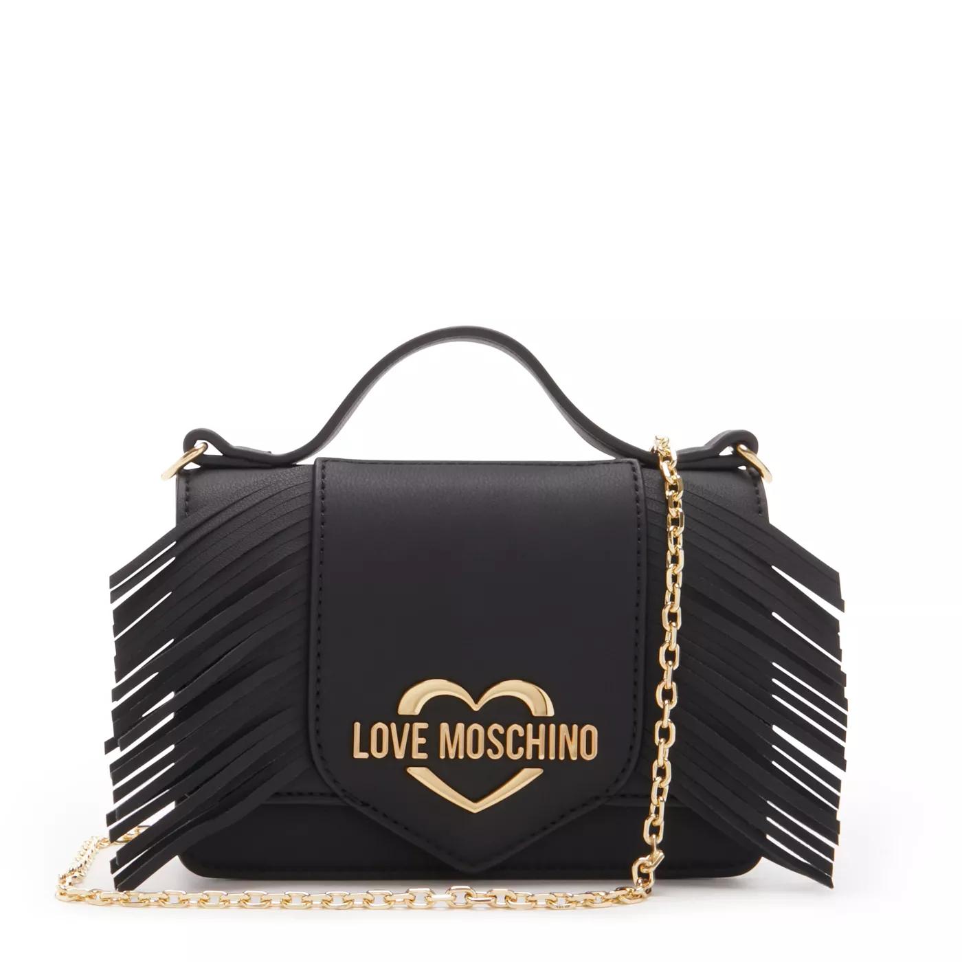 Love Moschino Crossbody Bags - Love Moschino GRS Frange damen Handtasche Schwarz - Gr. unisize - in Schwarz - für Damen