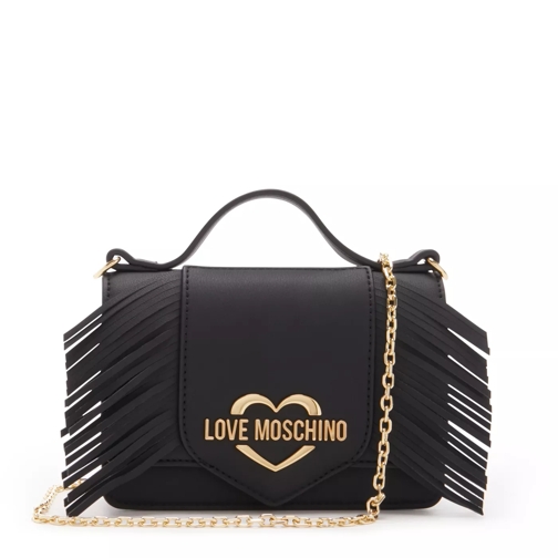 Love Moschino Love Moschino GRS Frange Schwarze Handtasche JC420 Schwarz Cartable