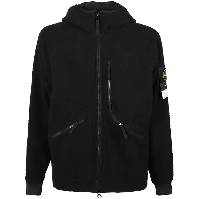 Stone Island Daunenjacke Logo Patch Jacket Blue blau