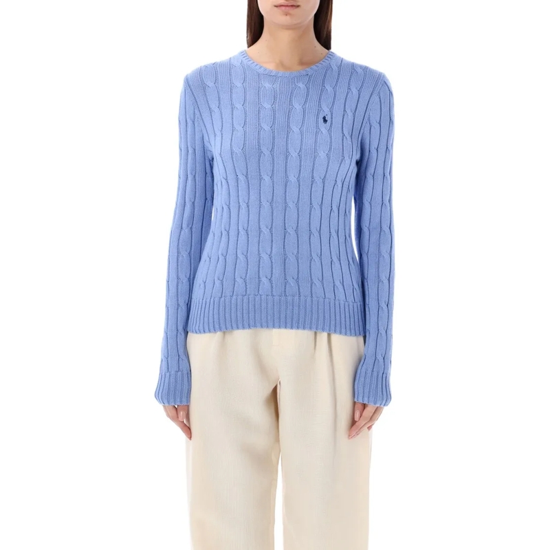 Polo Ralph Lauren Pullover Touch Julianna Cable-Knit Sweater Blue