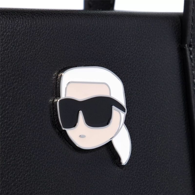 Karl Lagerfeld Shopper K/Ikonik 2.0 Leather Tote Pin Black(Image 4)