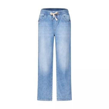 LIU JO Crop Flared Jeans mit Strassdetails 48104631861594 Blau 