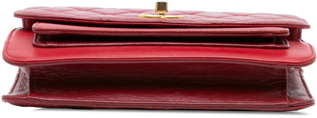 Thumbnail - Chanel Hobo Bags - Small Quilted Calfskin and Caviar Chain Handle Fla - Gr. unisize - in Rot - für Damen