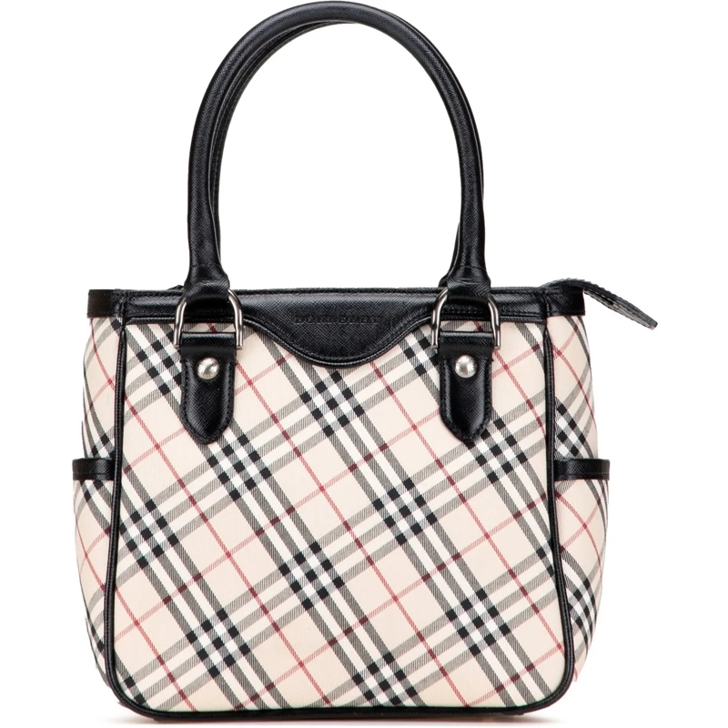 Burberry Tote Nova Check Canvas Handbag braun