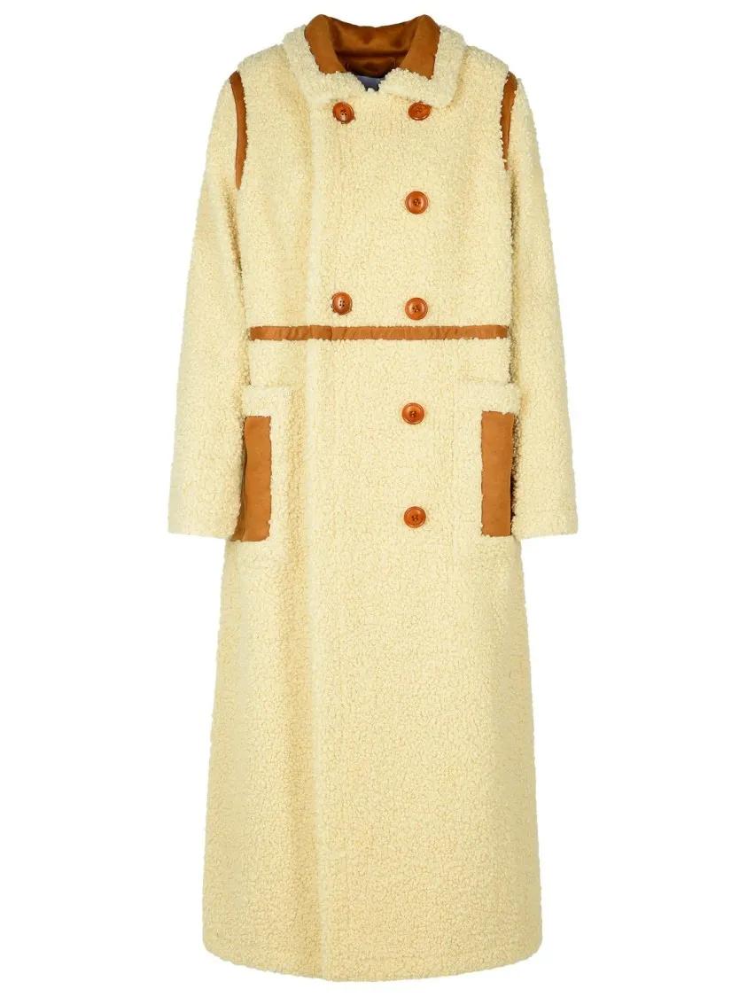 Stand Studio - Bibi%27 Cream Faux Fur Coat - Größe 36 - beige