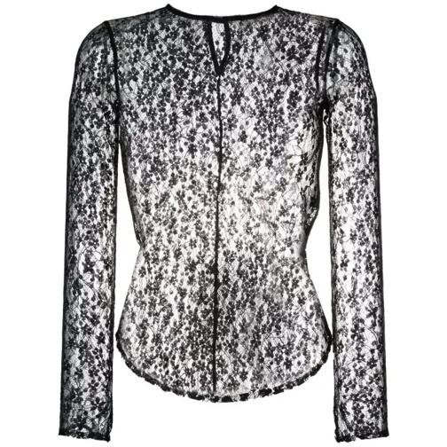 Isabel Marant  Long-Sleeved Lace Top Black