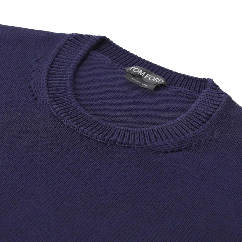 Tom Ford Pull Pullover mit Seide dunkelblau(Image 3)