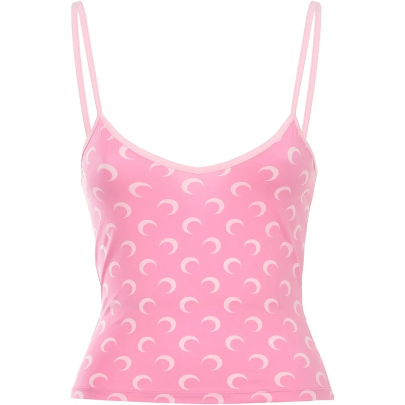 Marine Serre Top Top Pink rose