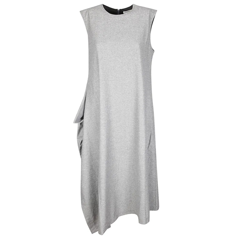Niccolò Pasqualetti Midi-jurk Nota Slip Dress Grey
