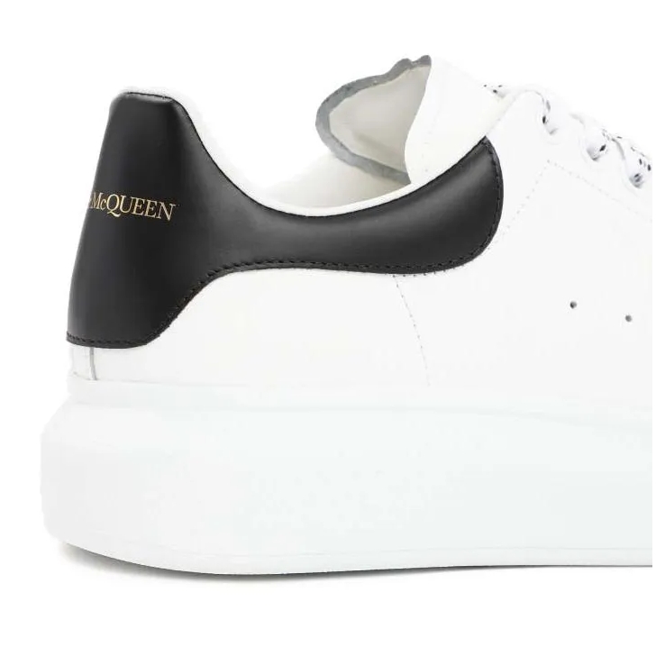 Alexander mcqueen metallic leather sneakers clearance