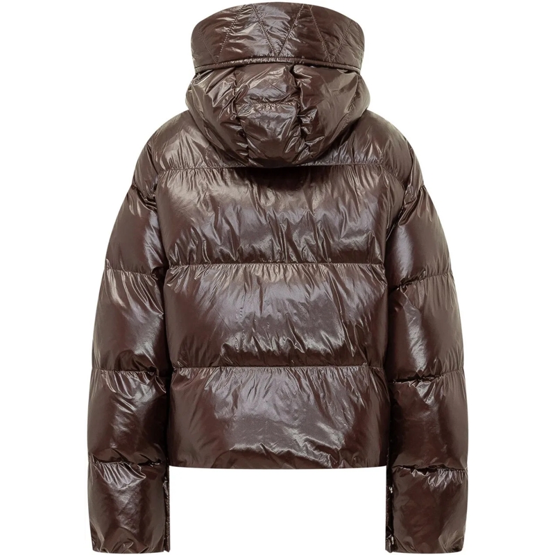 Pinko Daunenjacke Giacca Impasto Trapuntata con Cappuccio braun(Image 2)