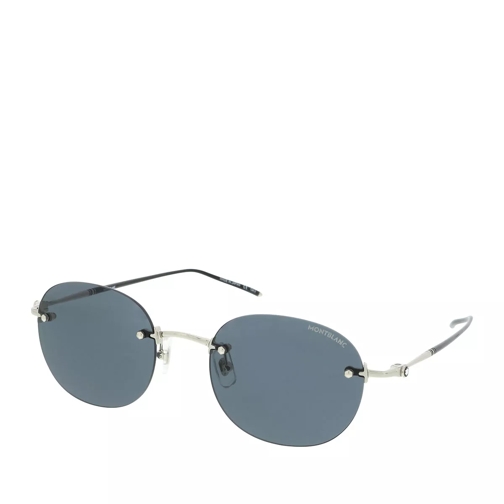 Montblanc MB0126S-006 54 Sunglass MAN METAL Silver Sunglasses
