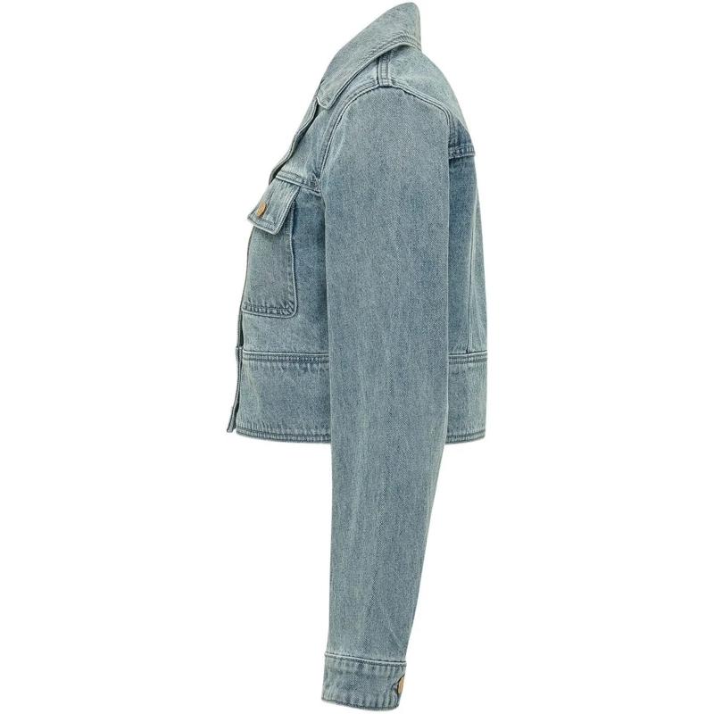 MICHAEL Michael Kors Jeansjacke Giacca Denim Corta con Tasche e Bottoni blau(Image 3)
