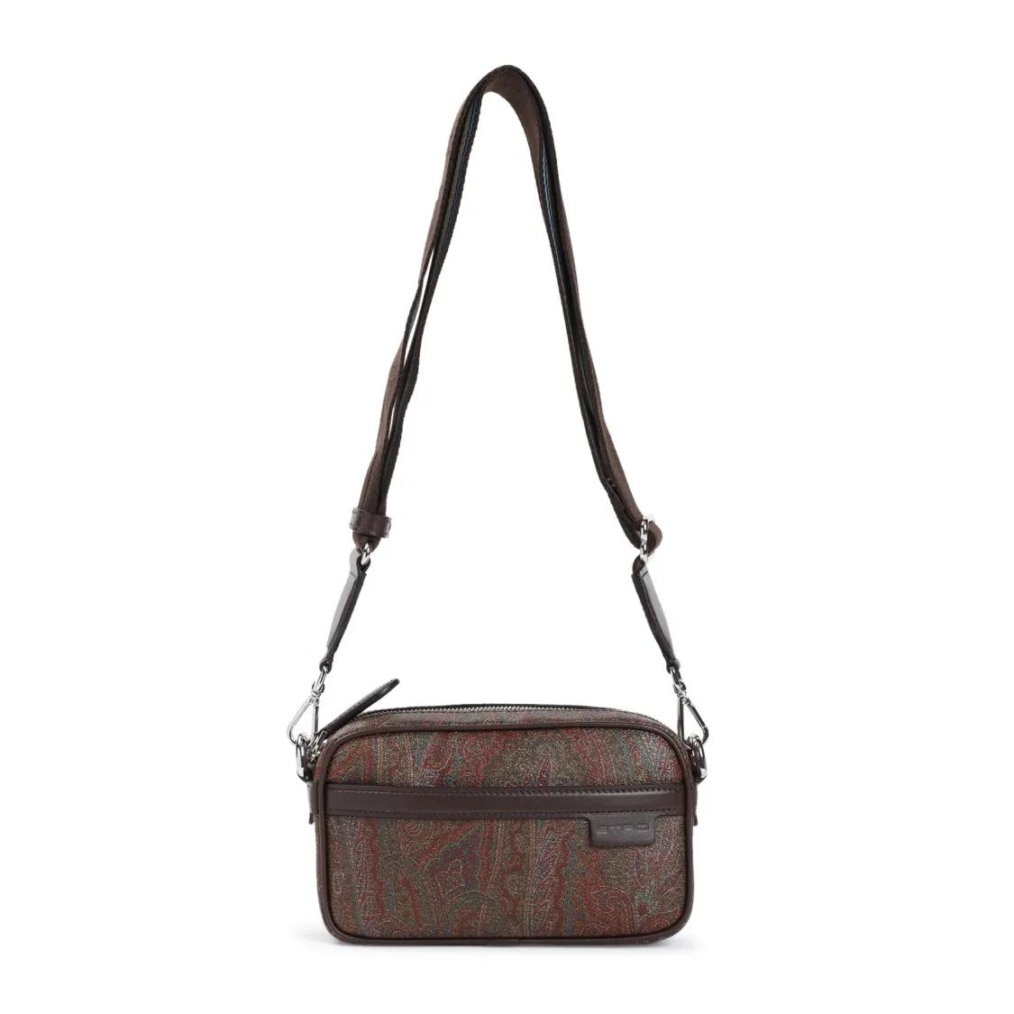 Etro Shopper - Crossbody Brown Cotton Camera Bag - Gr. unisize - in Braun - für Damen