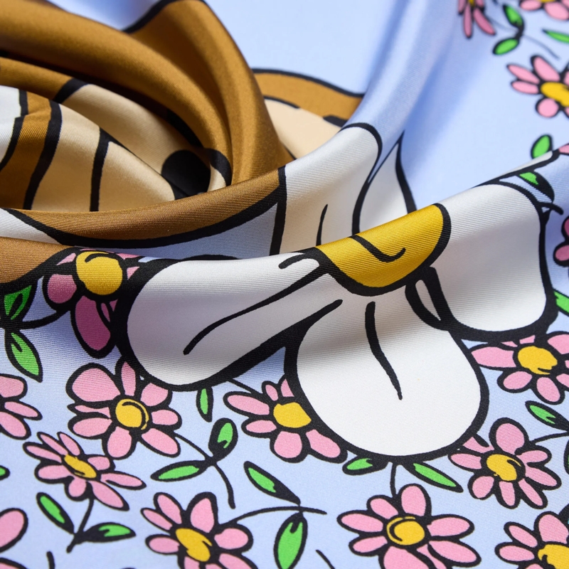 Moschino Leichter Schal 100% Silk Twill H. Prt. Square Moschino Multicolored(Image 3)
