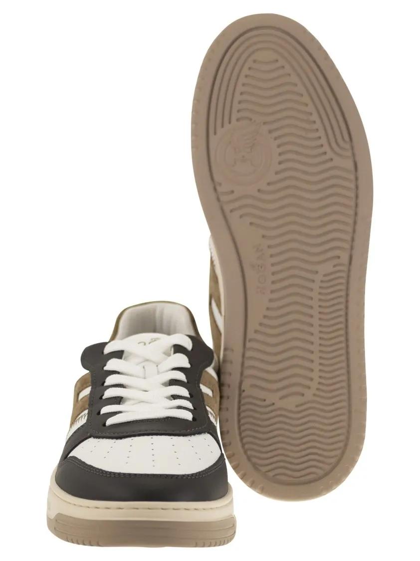 Thumbnail - Hogan Low-Top Sneaker - H630 - Leather Lace-Up Trainers - Gr. 10 - in Bunt - für Damen