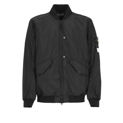 Stone Island Padded Bomber Jacket Black Bomberjackor