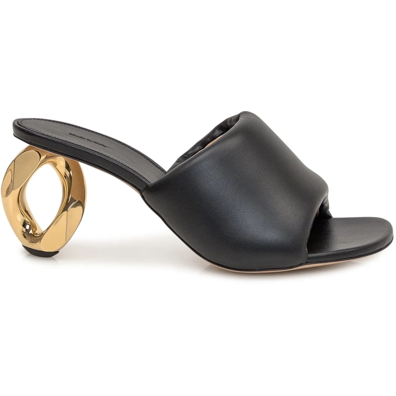 J.W.Anderson Sandalen Mules con Tacco a Catena schwarz