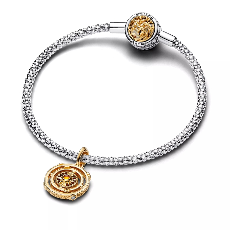 Pandora Anhänger Game of Thrones Spinning Astrolabe Dangle Charm Yellow(Image 5)