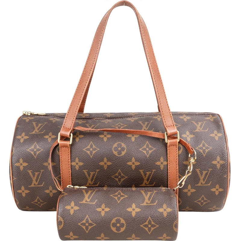 Louis Vuitton Tote Louis Vuitton Canvas Monogram Papillon Set Handbag braun