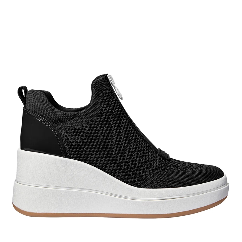 MICHAEL Michael Kors Low-Top-Sneaker Emmy Wedge Zip Slip On Black