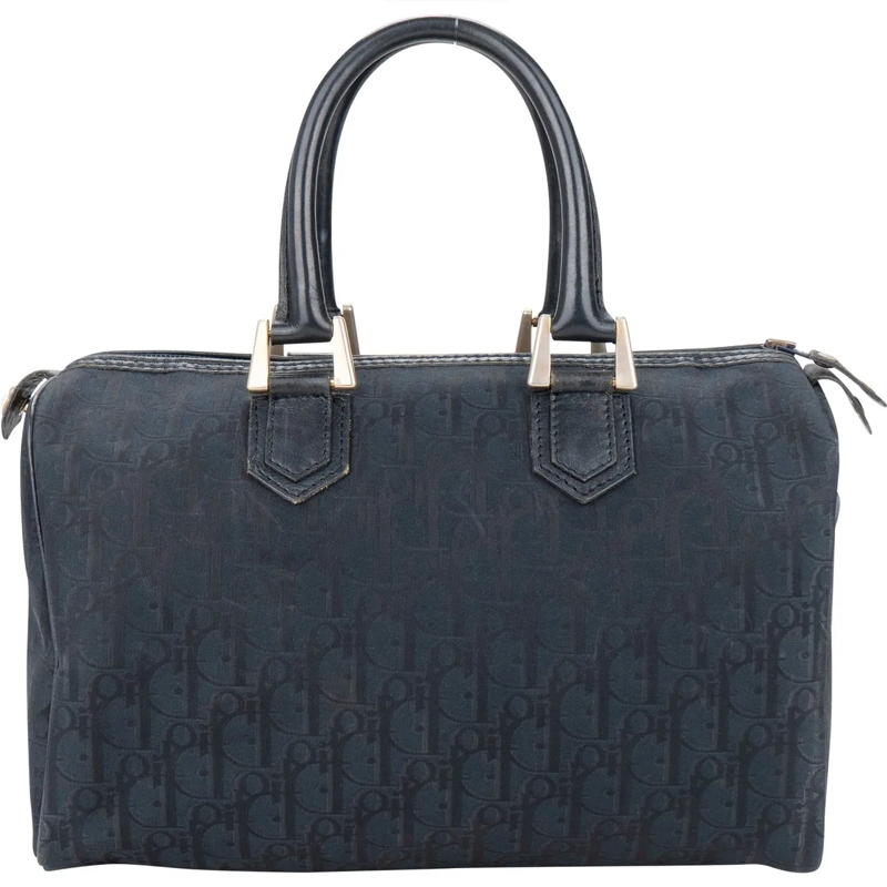 Christian Dior Schultertasche Christian Dior Trotter Satin Monogram Boston Handb mehrfarbig