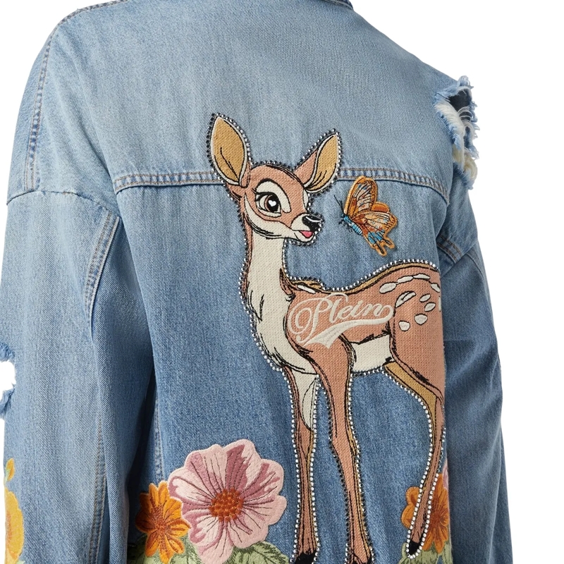 Philipp Plein Jeansjacke Denim-Jacke jeansblau(Image 5)