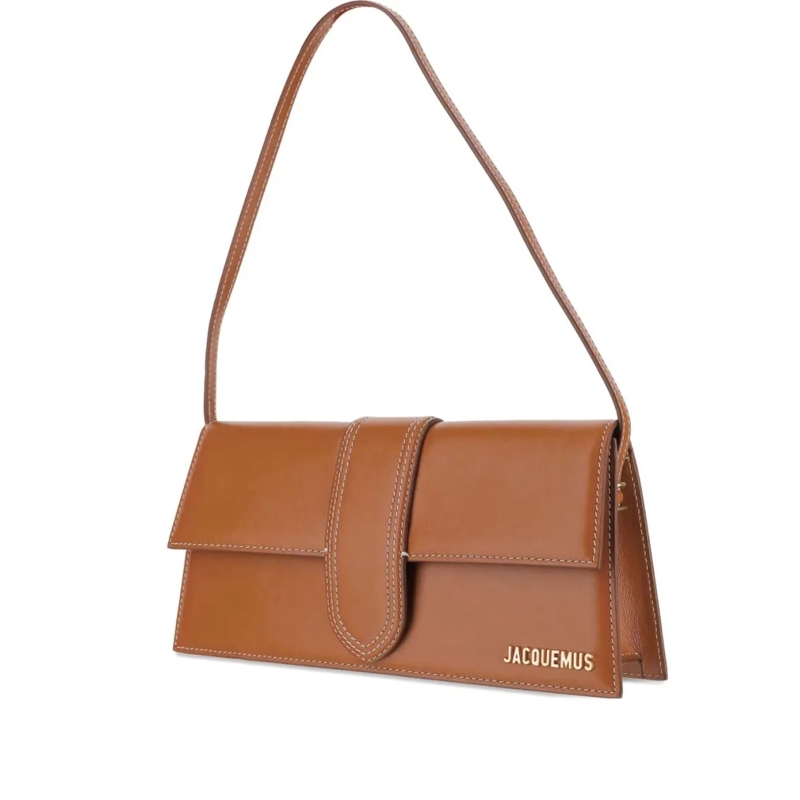 Jacquemus Schultertasche Structured Silk And Nylon Shoulder Bag Brown
