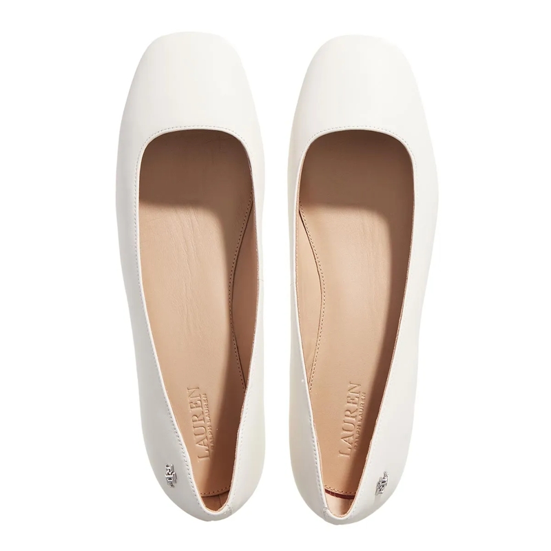 Lauren Ralph Lauren Ballerinas Emellie Bllt Flats Ballet Soft White(Image 6)