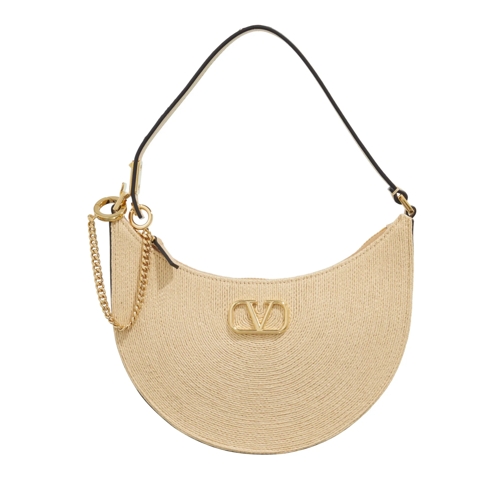 Valentino Garavani Schultertasche Mini Hobo VLogo Signature Natural Sahara Beige