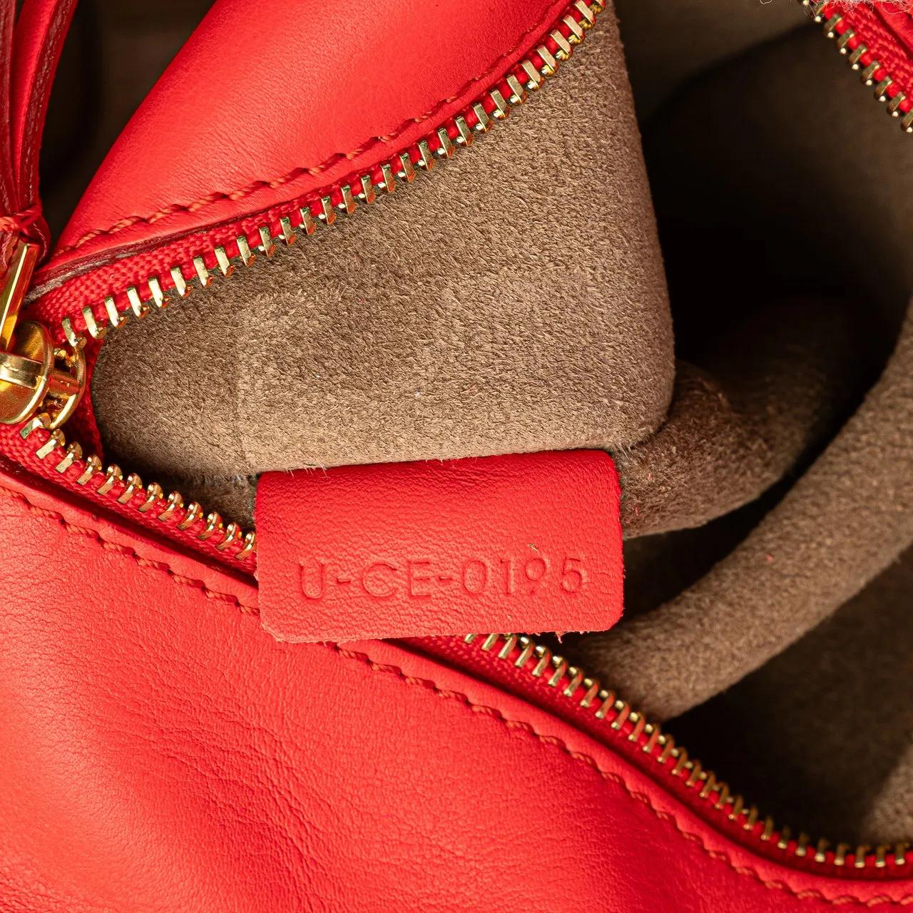 Thumbnail - Celine Shopper - Medium Smooth Calfskin Tie Knot Tote - Gr. unisize - in Orange - für Damen