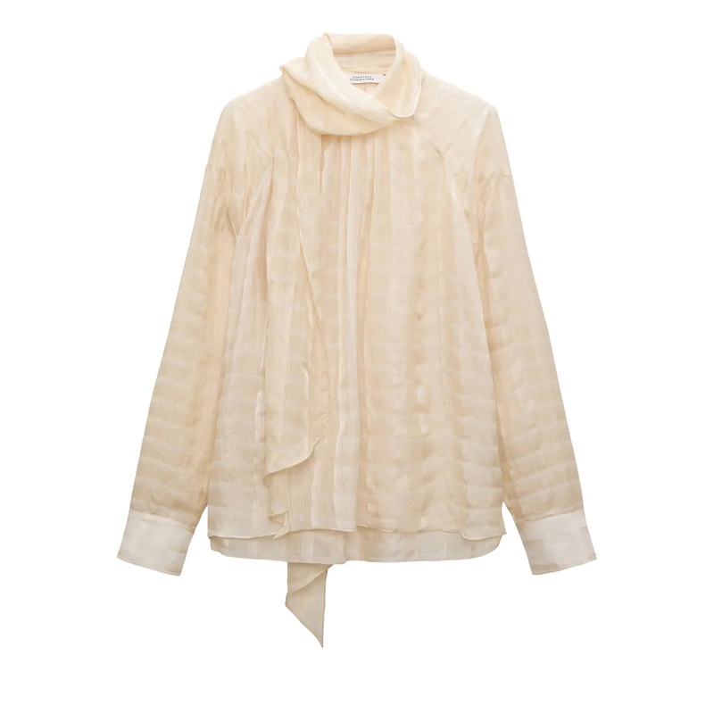 Dorothee Schumacher Bluse AIRY CHECK blouse ivory