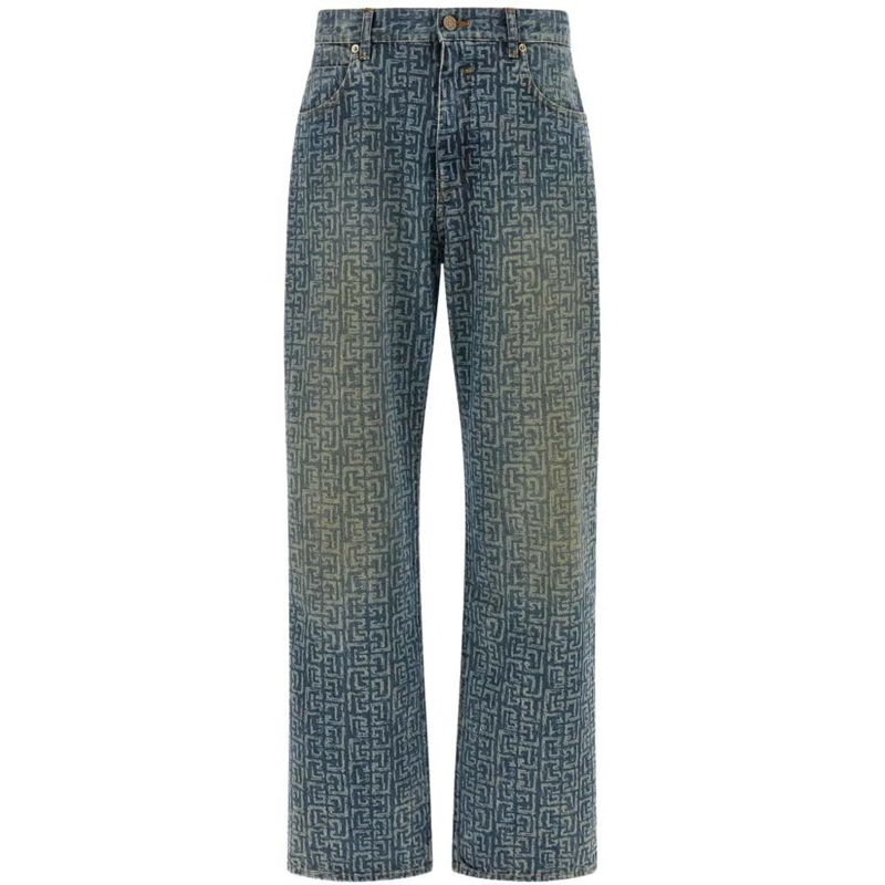 Balmain Jeans mit geradem Bein Jeans Denim blau