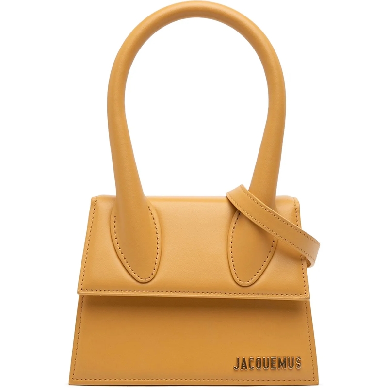 Jacquemus Schultertasche Leather Le Chiquito Moyen gelb