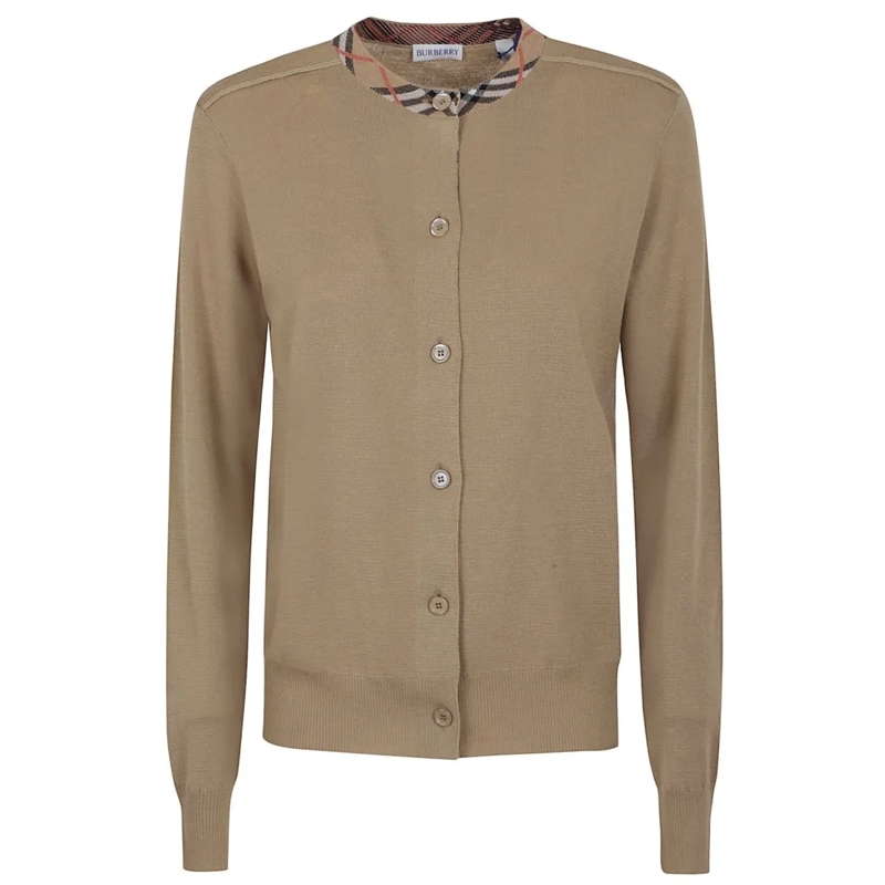 Burberry Trui Classic Wool Sweater Neutrals