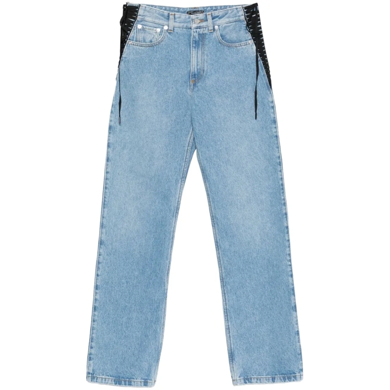 Mugler Jeans mit geradem Bein Jeans Blue blau
