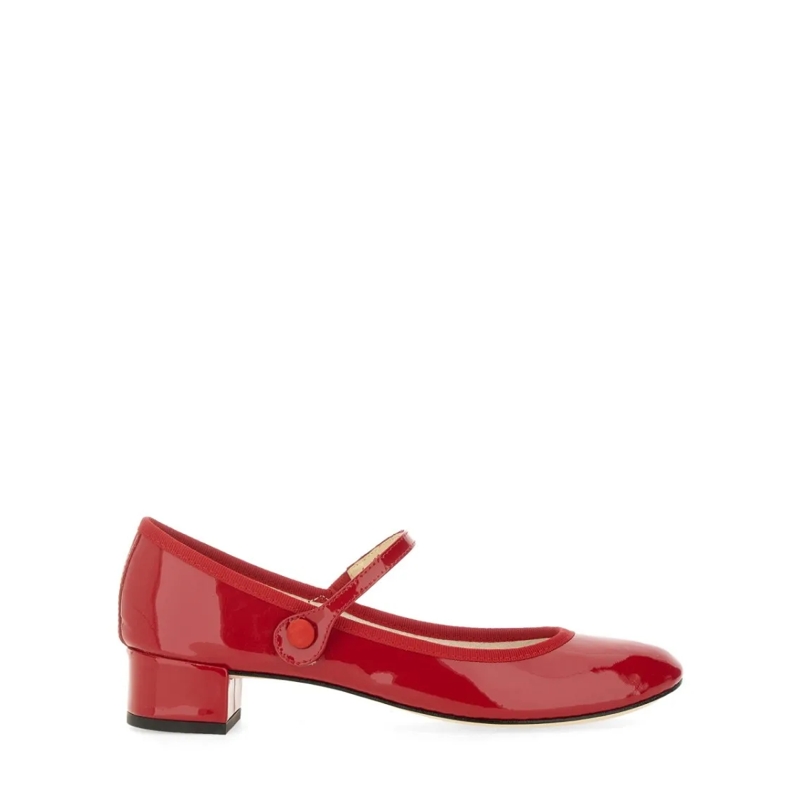 repetto Escarpins Mary Jane "Rose" Pump Red