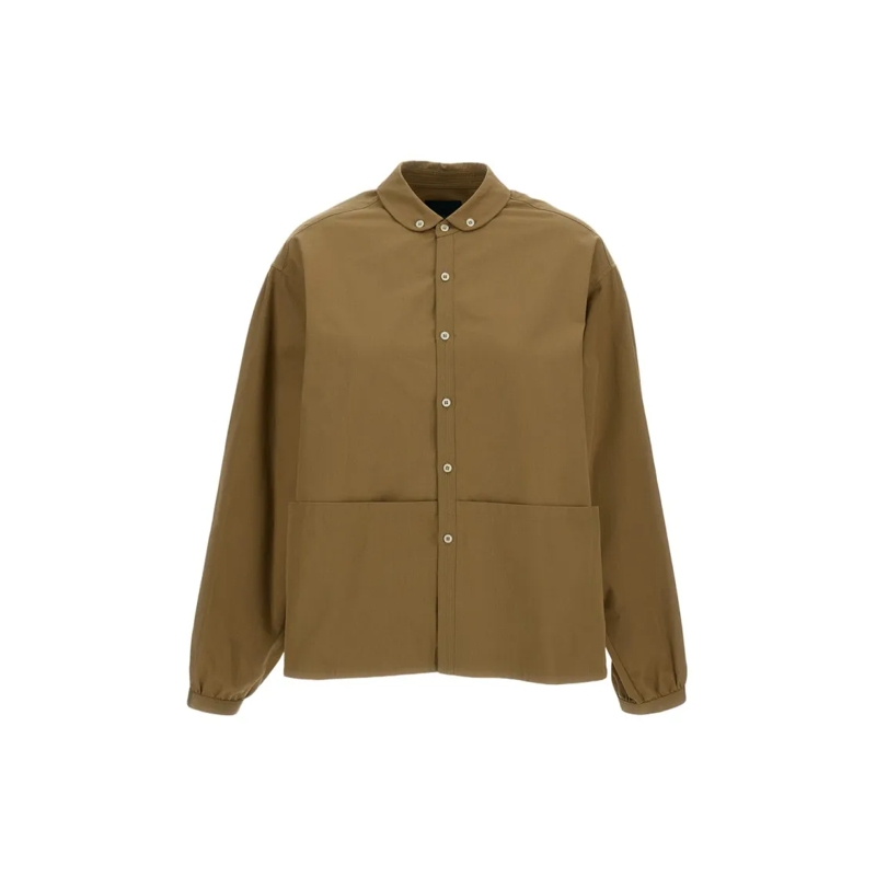 JEJIA Overhemd Tailored Button-Down Shirt In Soft Beige Green