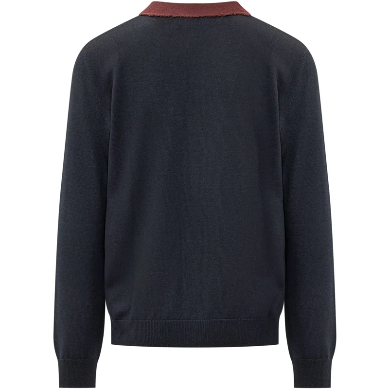 Dsquared2 Pull Cardigan con Bordo a Contrasto schwarz(Image 2)