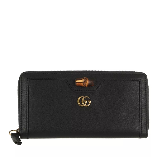 Gucci Diana Continental Wallet Leather Black Continental Wallet-plånbok