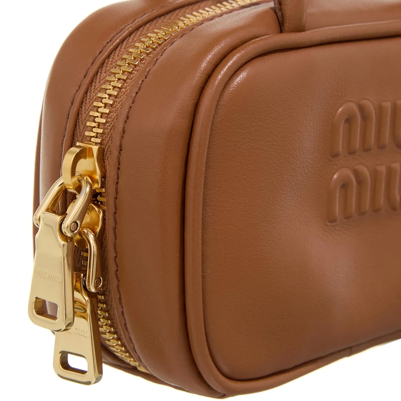Miu Miu Mikrotasche Micro Handbag Cognac (Image 5)
