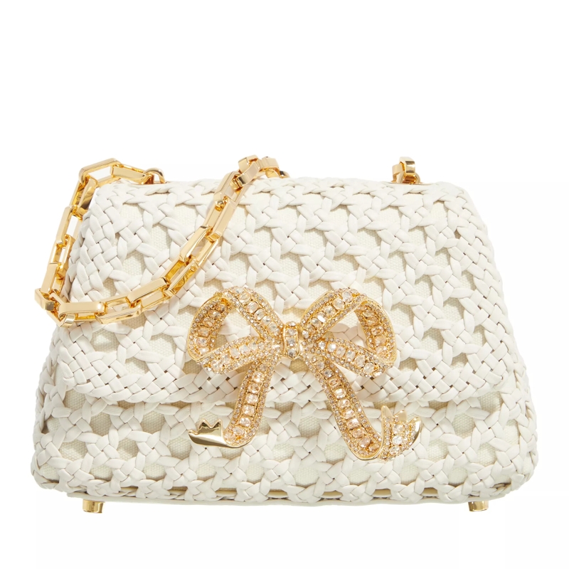 Self Portrait Crossbody Bag Bow Crossbody - Leather - Beige Neutrals