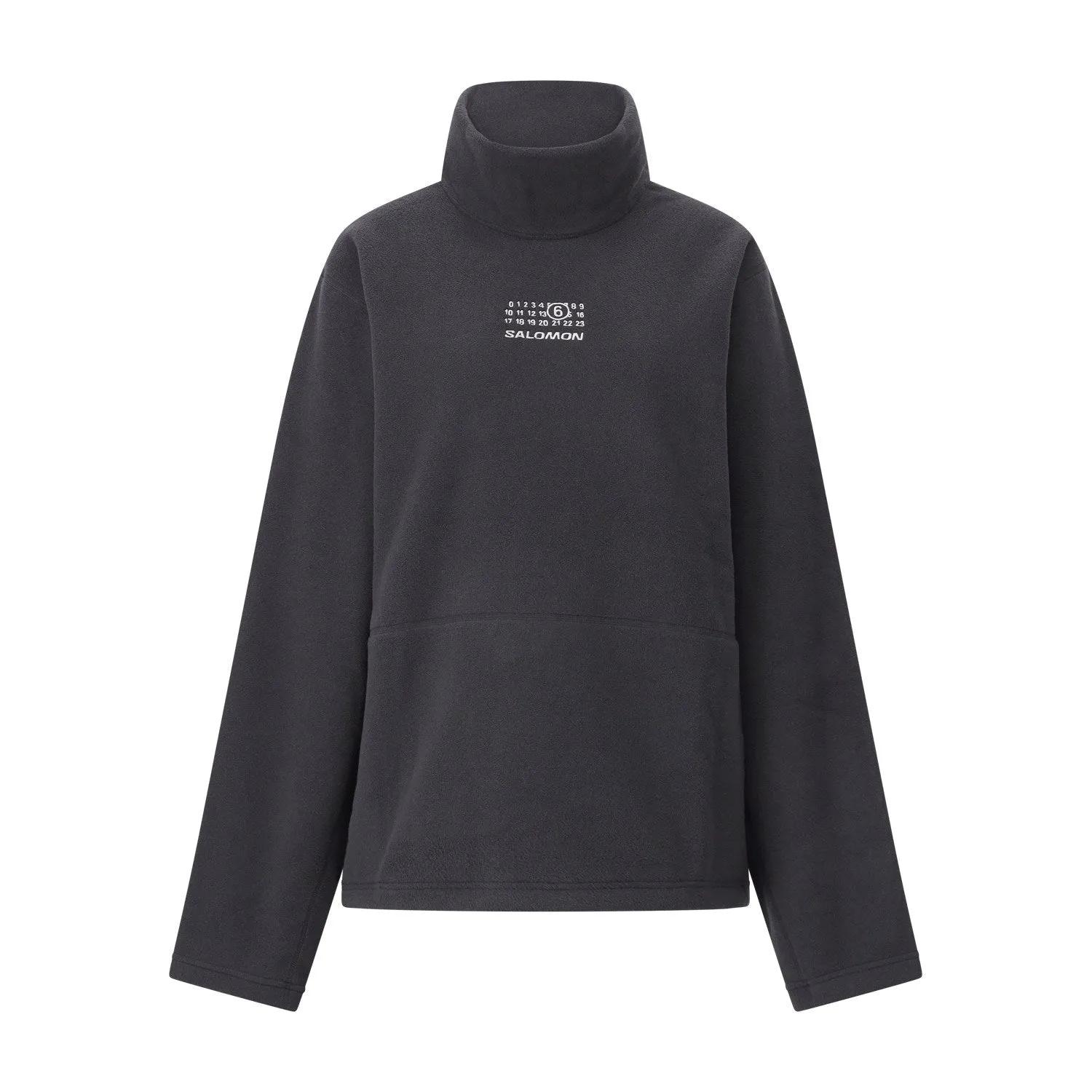 MM6 Maison Margiela - Fleece-Shirt - Größe S - schwarz