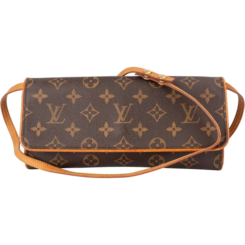 Louis Vuitton Tote Louis Vuitton Canvas Monogram Twin Pochette Crossb braun