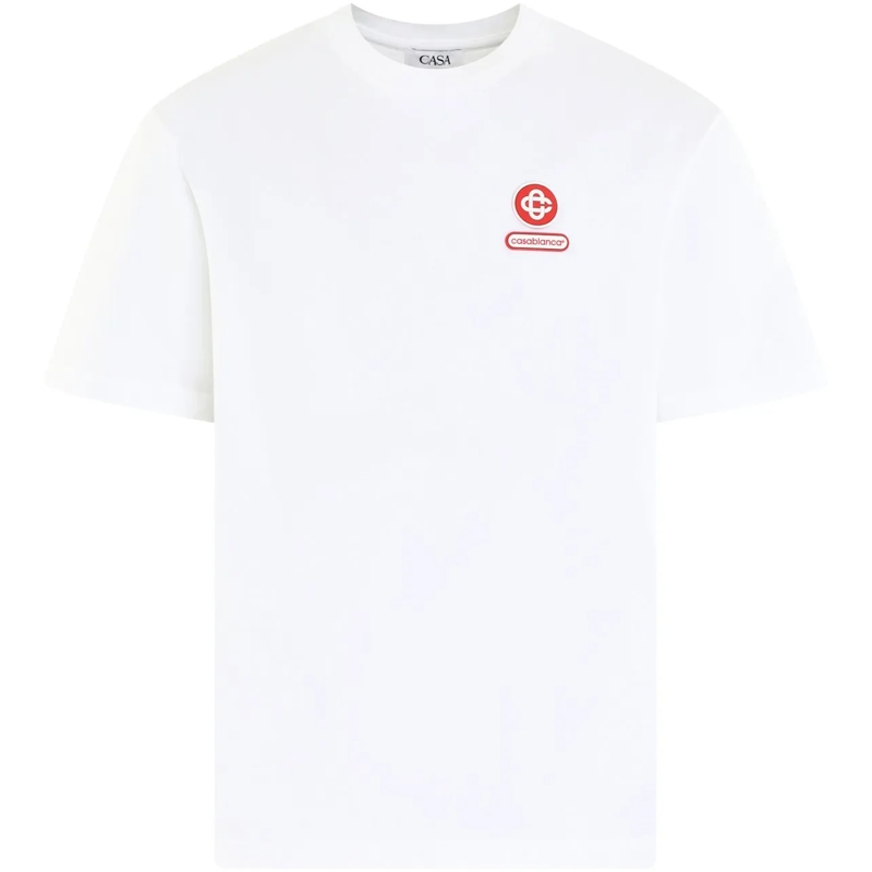 Casablanca T-Shirt t-shirt wit logo weiß