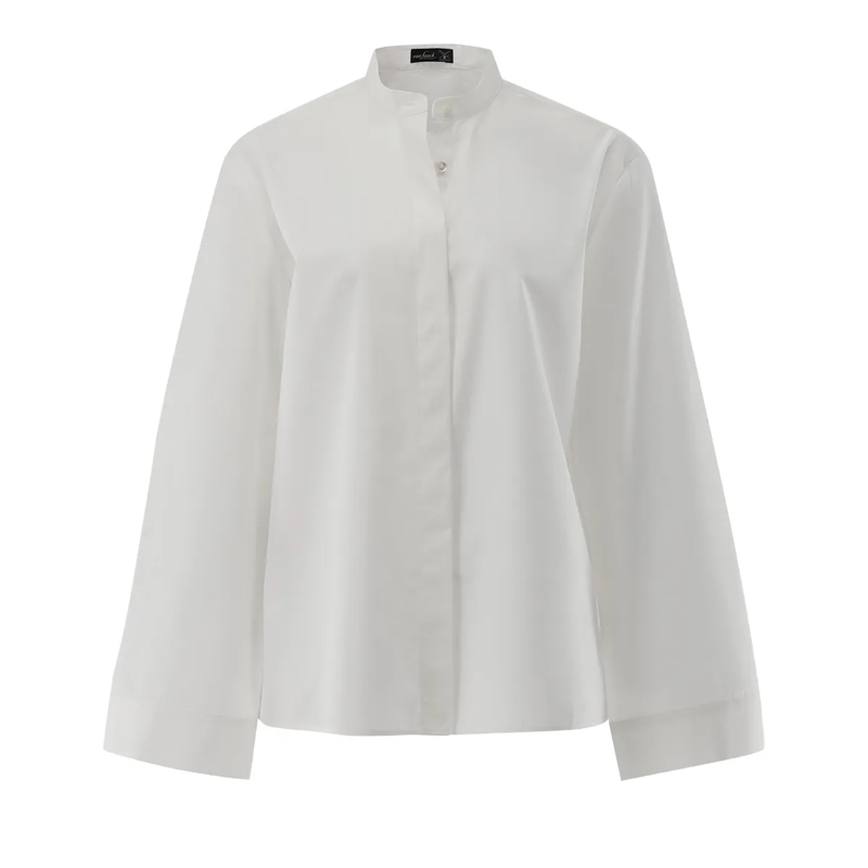VAN LAACK Bluse Bluse Modern Fit Uni weiss