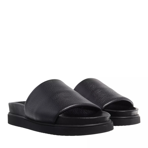 By Malene Birger Leather Sandals Female Black Claquette