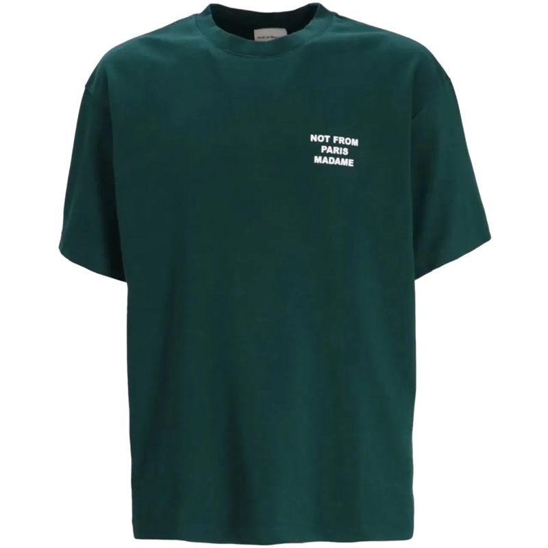 Drôle De Monsieur T-Shirt Heren Slogan T-Shirt Groen grün