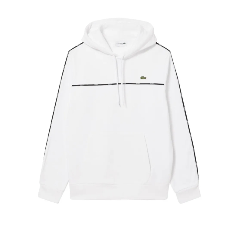 Lacoste  Classic White Lacoste Hoodie White