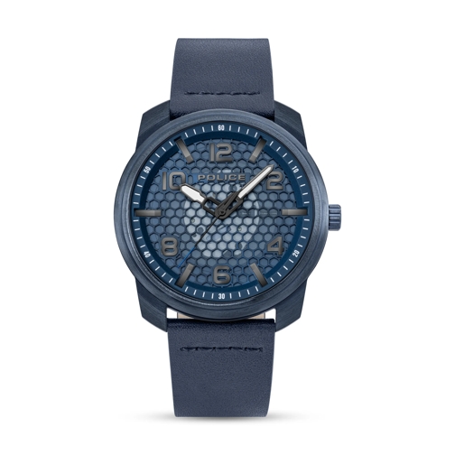 Police Automatikuhr Quarzuhr Protector blau